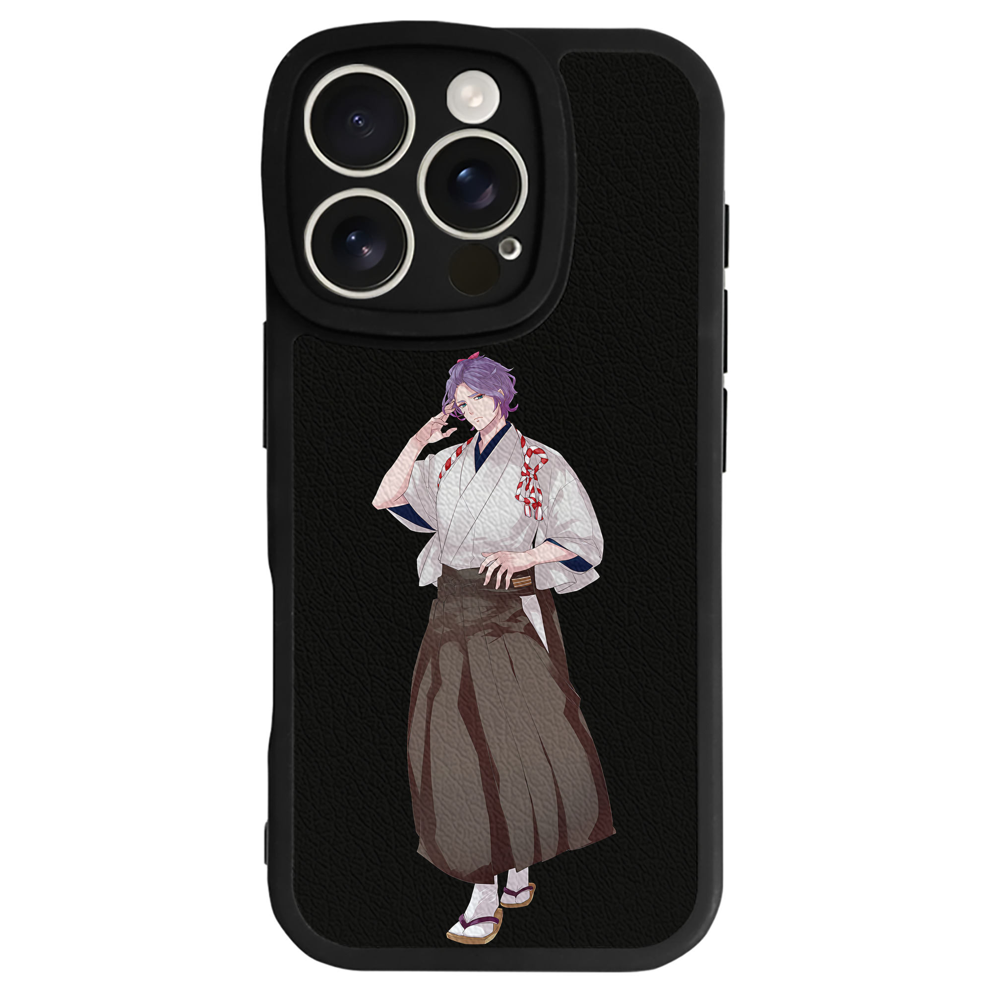 （画像用） 刀剣乱舞 Touken Ranbu 【iPhone 16シリーズ対応】シリコンスマホケース（レザー調） 材質：シリコン
